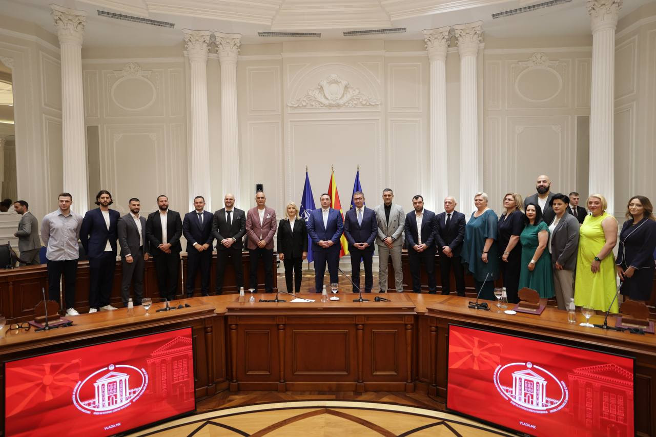 Доделени национални признанија за врвни постигнувања на 20-ина македонски спортисти