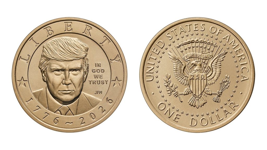 САД ќе издадат монета од еден долар со ликот на Доналд Трамп