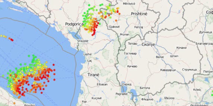 УХМР: Невреме од Косово и Албанија се движи кон Македонија
